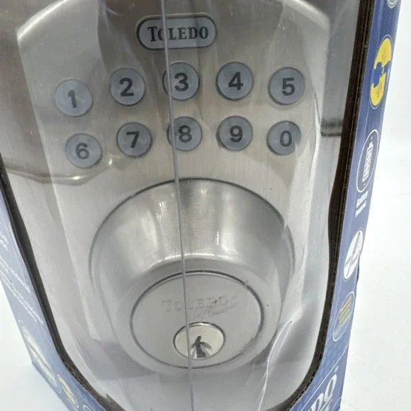 Toledo Deadbolt Keyless Combination Universal Stainless Steel Door Lock CV180E - Picture 4 of 7